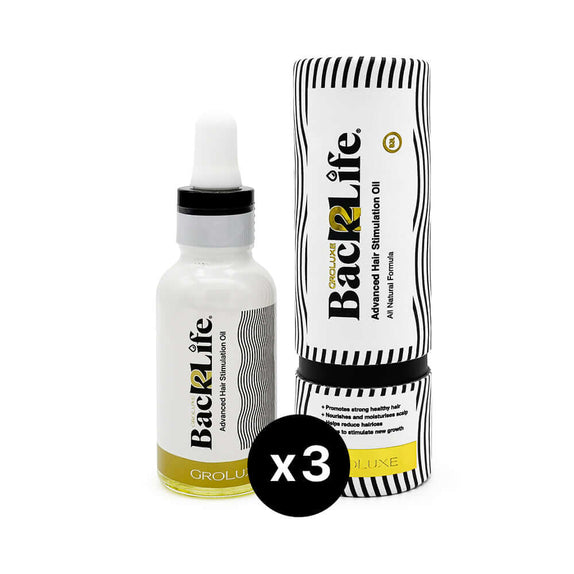 x3 Back2Life Groluxe Advanced Hair Stimulation Oil